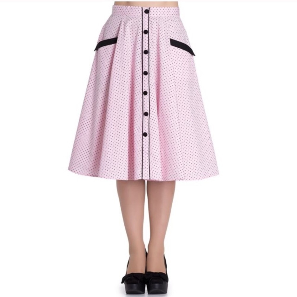 Hell Bunny Pink Dot Skirt!